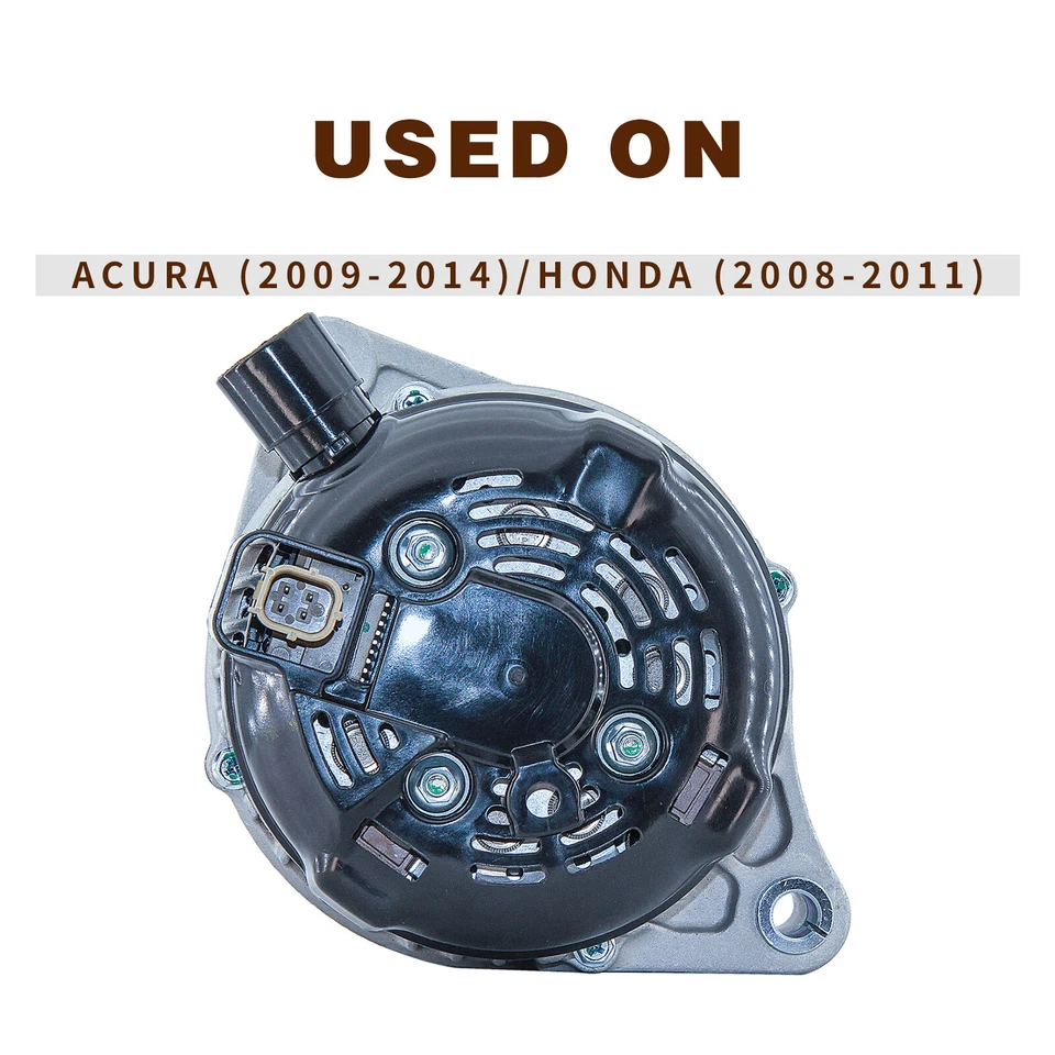 Alternador nuevo para Acura 2009-2014 Honda 2008-2011 MDX RL TL TSX ZDX Foto 3 de 4