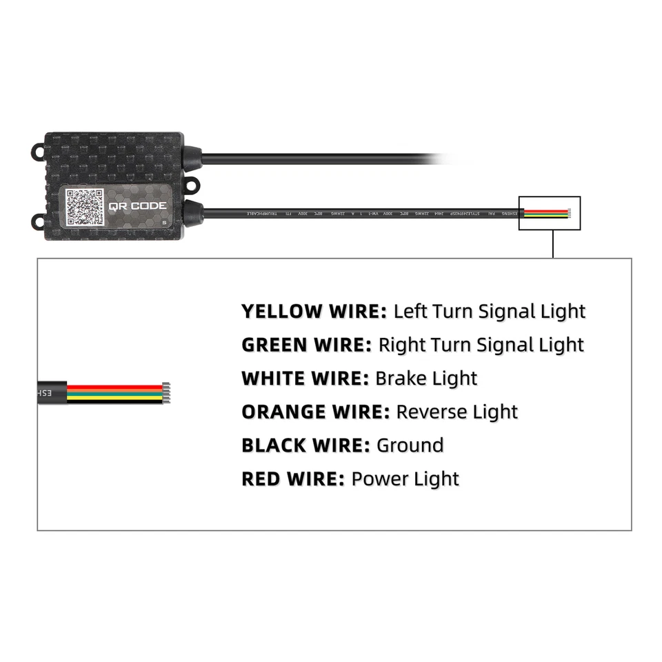 For Nissan 6X RGB Underglow LED Kit Brake Reverse Turn Signal Strips Neon Light - Image 3 of 4