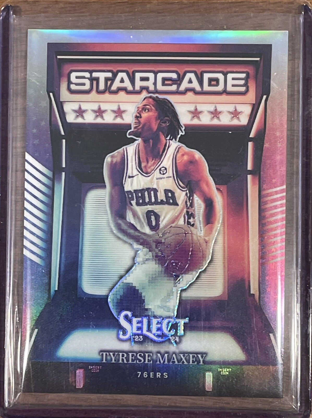 2023-24 Panini Select Tyrese Maxey Starcade Prizm SP #11 76ers