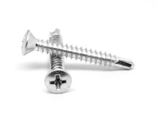 #6-20 x 5/8 Self Drilling Screw Phillips Oval Head #2 Point Stainless Steel 18-8