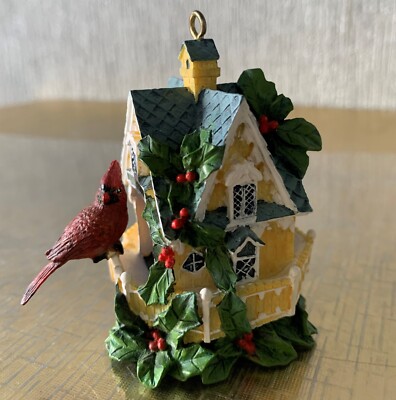 HAMILTON SAMMLUNG VOGELHAUS HÄNGENDES ORNAMENT KARDINALSHAUS PERFEKT