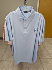 NWOT MEN'S FOOTJOY POLO, SIZE: L, COLOR: LIGHT BLUE M13 