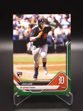 Jace Jung 2025 Topps Now Road To Opening Day Detroit Tigers Green #77/99 RC