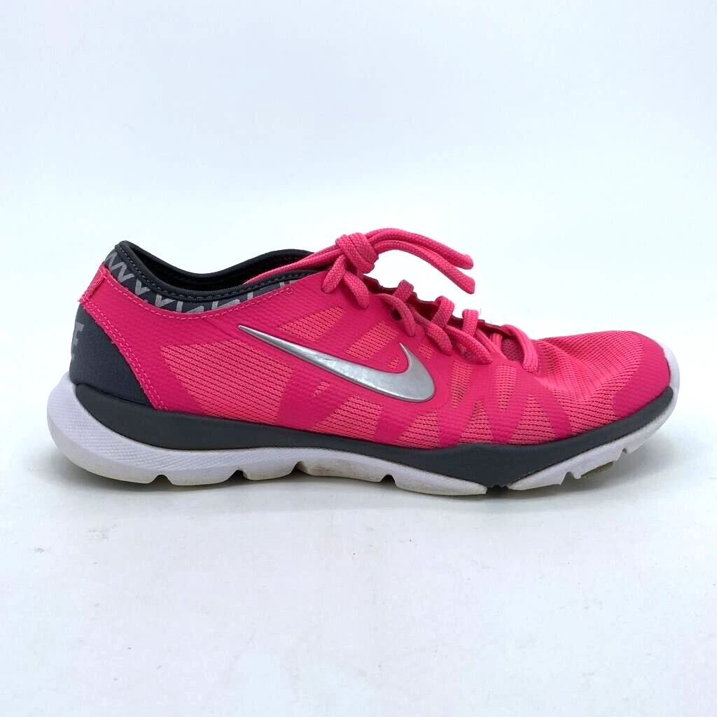 Nike Womens Flex Supreme Tr3 Sneakers Shoes Pink Black 683138 604 Lace Up 7.5M