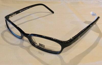 New JENNIFER LOPEZ JLO JL208 Black Plastic Eyeglasses Frame w/ Embellishments