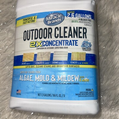#ad #ad Miracle Brands® Outdoor Cleaner 1.3 Gallons Algae Mold Mildew Concentrate $28.00