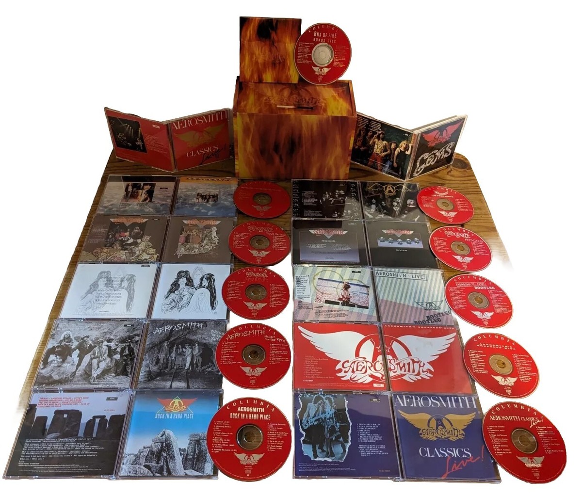 Aerosmith – Box Of Fire (RARE, Limited Edition 13 CD Box Set
