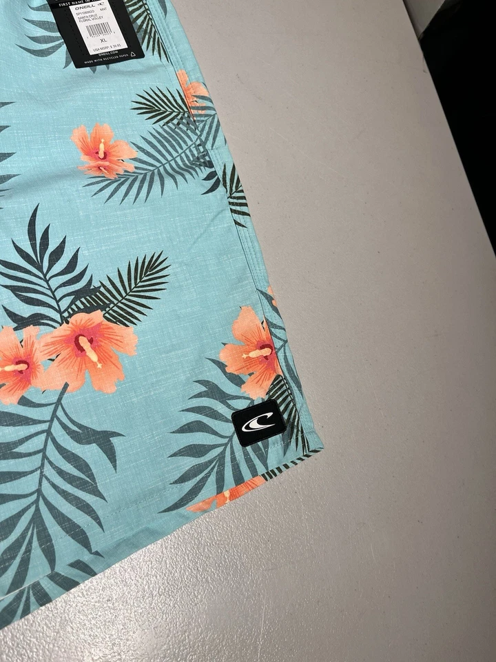 O'neill Shorts Men's XL Santa Cruz Floral Volley Board Trunks Swim Beach Pocket - Image 3 of 4