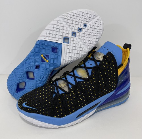 Nike LeBron 18 Dynasty Minneapolis Lakers CQ9283-006 Men's Size 10.5 No Lid - Picture 11 of 12