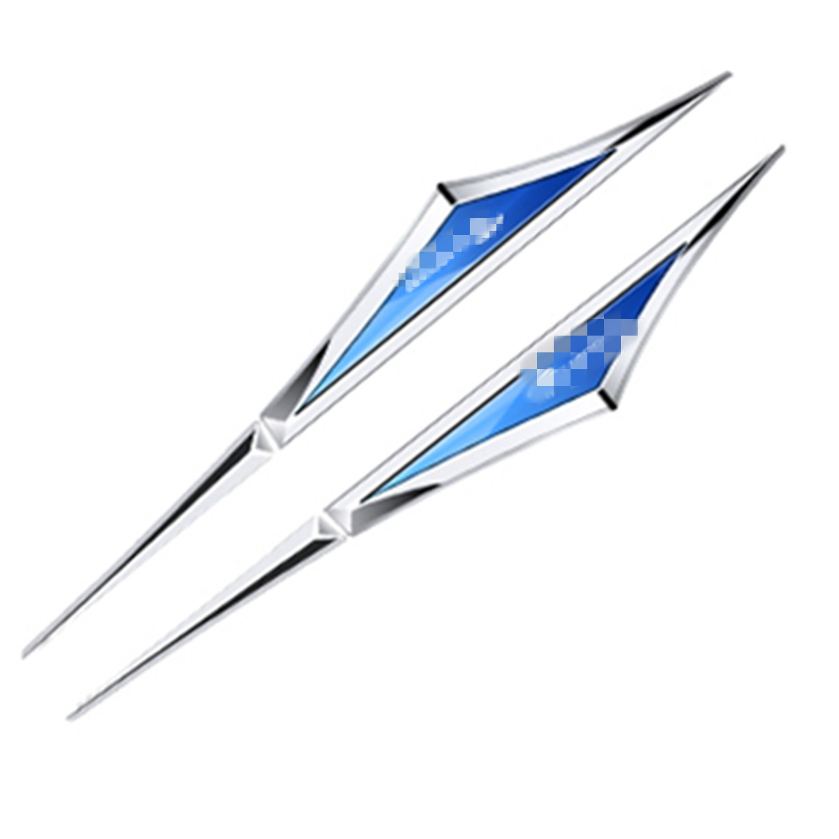 2x Side Fender Vents Air Wing Cover Molding Trim Car Decorative Stainless Steel