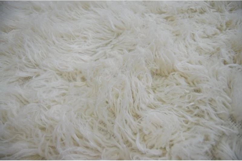 Billig Teppich FLOKATI Hochflor Tierfellteppich Weiß Langflor Webteppich Wolle - Bild 3 von 4