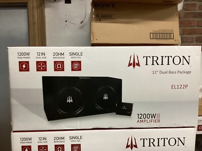 Triton Subwoofer 10'' Dual Bass Package EL102P - Black
