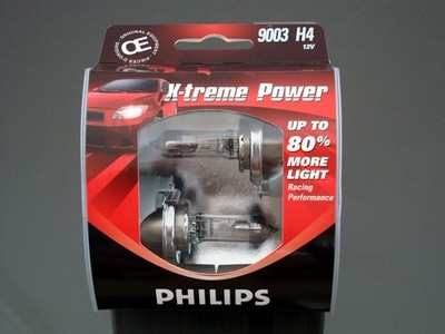 Philips 9003 X-TremePower Vision H4 Halogen Headlight Light Bulb 60W/55W Germany