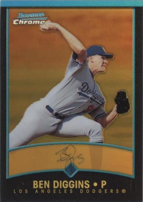 2001 Bowman Chrome - Ben Diggins #202 Gold Refractor /99 for sale ...