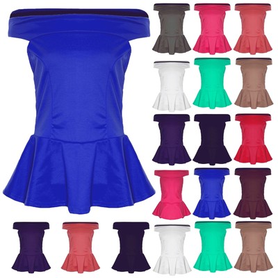 ladies peplum tops uk