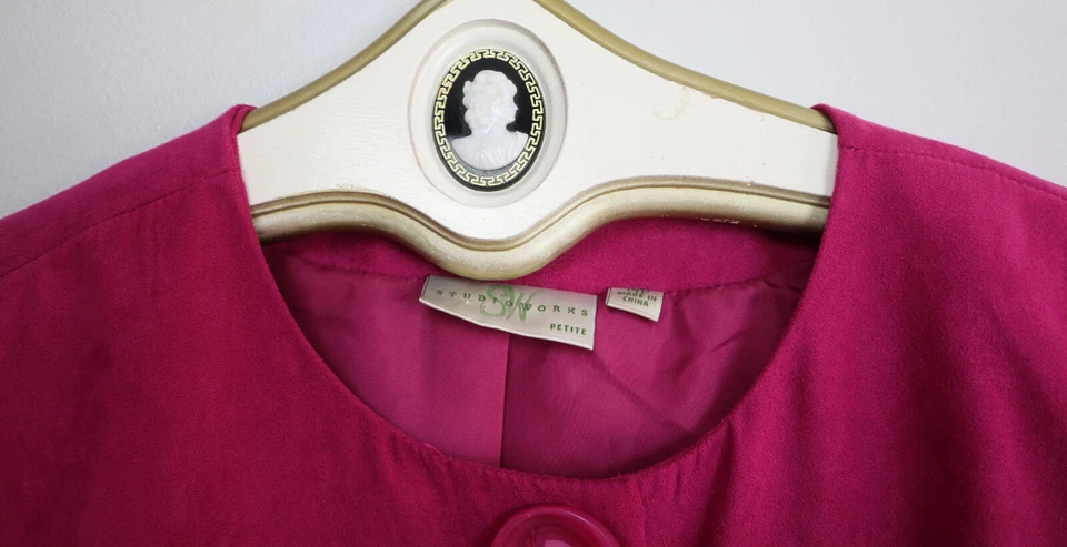 女式 FUCHSIA 粉色紫色夹克 - 工作室 - 14P 码 — 第 3/4 张图片