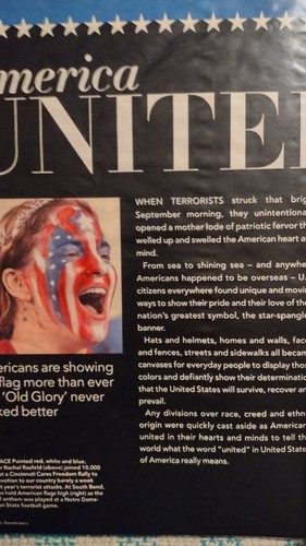 9/11 SPECIAL COMMEMORATIVE EDITION 1 YEAR LATER A NATION REMEMBERS PAPERBACKBOOK - Picture 16 of 24