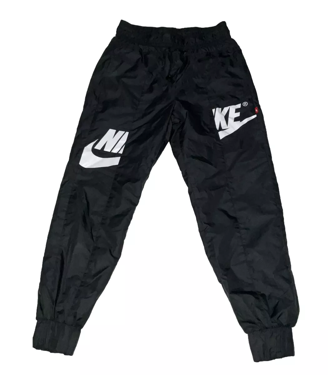 Nike Women s Sportswear Windrunner Pants Black White AJ2976 010