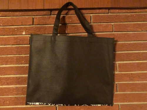 Halloween Cloth Bags Orange Bat & Spiderweb Black 12" x 16" inch Shopping Season - Picture 3 of 7