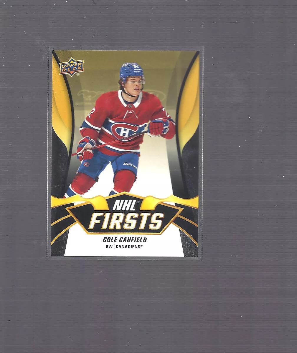 2021-22 Upper Deck Cole Caufield NHL Firsts Achievement #NF-19