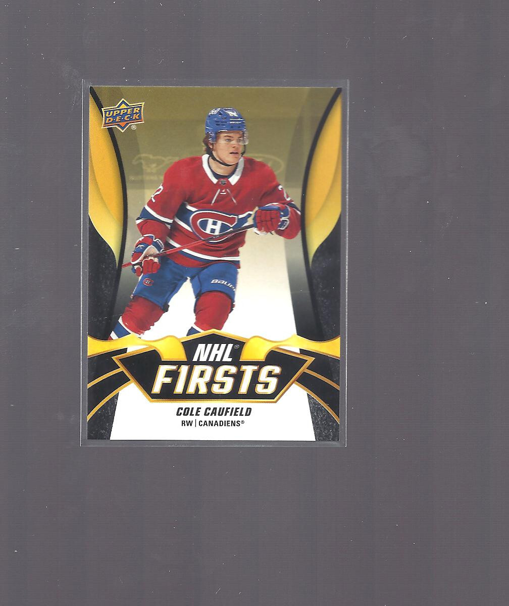 Cole Caufield 202122 Upper Deck Series 2 NHL Firsts ePack Achievements