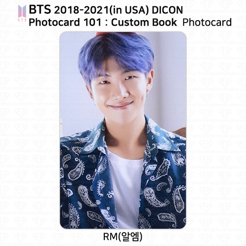 BTS 2018-2021 (in USA) Dicon Photocard 101 : Custom Book Photocard KPOP K-POP - Picture 103 of 212