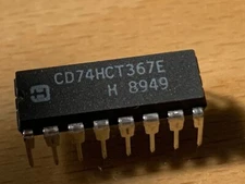 CD74HCT367E - HARRIS IC - HIGH SPEED CMOS HEX BUFFER/LINE DRIVER, DIP-16