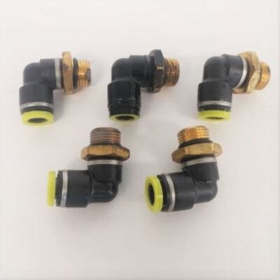 *Pk of 5* SMC M16 O-Ring x 3/8 PTC 90° Elbow Connector - P/N  23-13738-010