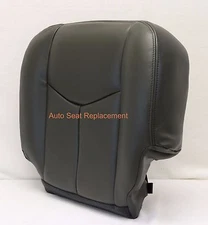 2003 2004 2005 2006 Chevy Silverado Driver Bottom Leather Seat Cover Dark Gray