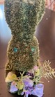 Easter Moss Rabbit Bunny w/Floral Bouquet — photo 2