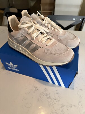 Adidas LA Trainer Lux - Crystal white / Silver metallic /Core black - Men's 12.5
