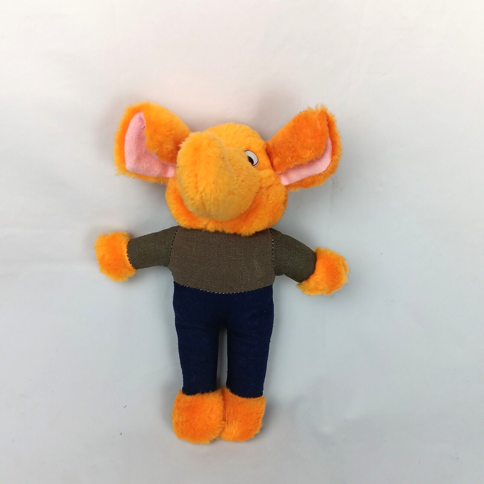 Moose Dan Brechner Vintage Orange Standing Stuffed Animal Toy 8 inch Replacement