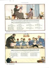 Document ancien pipettes & chansons  1934 issu  de magazine