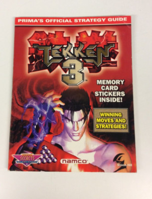 Tekken 3 Prima Official Strategy Guide PSX Namco w/ Stickers