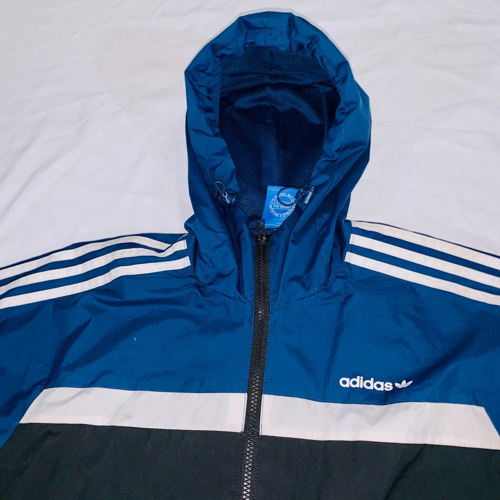 Super Rare Vintage Adidas Originals Jacket Itasca Blu… Gem