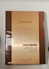 Haramain Amber Oud Gold Edition EDPrfum 75 ml /  2.54 Fl oz NIB Sealed Free Shpg