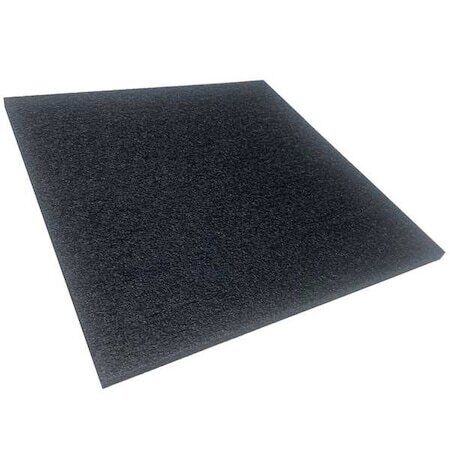 Zoro Select 5Gdr4 Foam Sheet, Open Cell, 24 In W, 72 In L, 1 In Thick, Charcoal