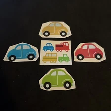 Vintage 80’s HAMBLY Foil CARS Vehicles Stickers -