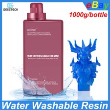 Geeetech Water Washable Resin 405nm UVCuring Resin 1kg Blue for Resin 3D Printer