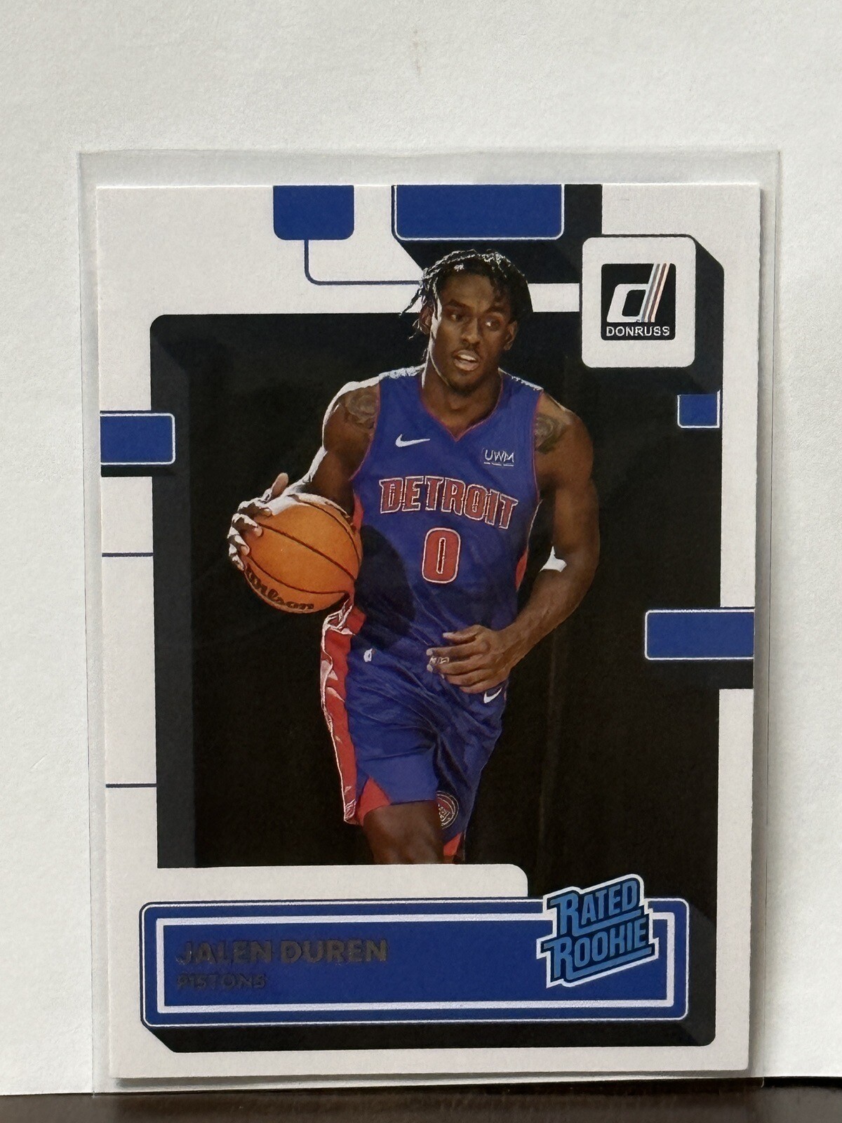 2022 Donruss Rated Rookie #213 Jalen Duren RC Detroit Pistons