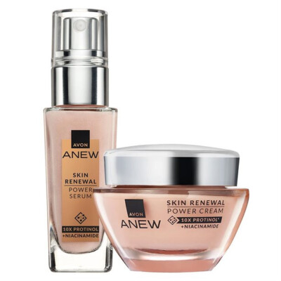 AVON Anew Skin Renewal Power Creme Tages & Nachtcreme + Serum im SET