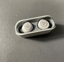JLab Go Air True Wireless Earbuds Headphones Dual Connect Touch Sensors. White