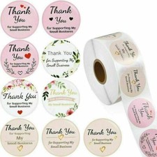 1.5" 500pcs Thank You Stickers Thank You For Supporting Small Business Labels US