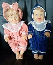 Sammlerpuppe ca. 40 cm Mädchen Reborn Babypuppe mit Perücke Silikon