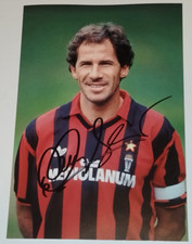 AUTOGRAFO FRANCO BARESI FOTO SIGNED MAGLIA MILAN COPPA CAMPIONI MEDIOLANUM 89 90