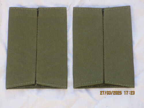 Shoulder Marks: Staff Sergeant, Royal Marines, Black/Olive, RM Commando, - Picture 2 of 2