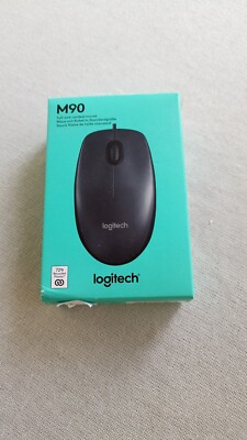Logitech M90 USB Standard Mouse, MU0026, Laser, High Precision