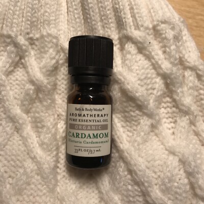 Bath And Body Works Aromatherapy Home Essential Oil Organic Cardamom .33 Oz Open