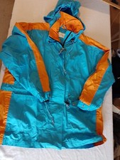 Ladies Coat Joie De Vivre Size L Waterproof Blue 25356