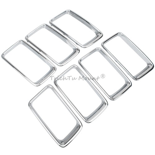 Para Jeep Grand Cherokee 2014-2016 Parrilla delantera Inserciones Anillo Cubierta Tapicería - Imagen 16 de 19